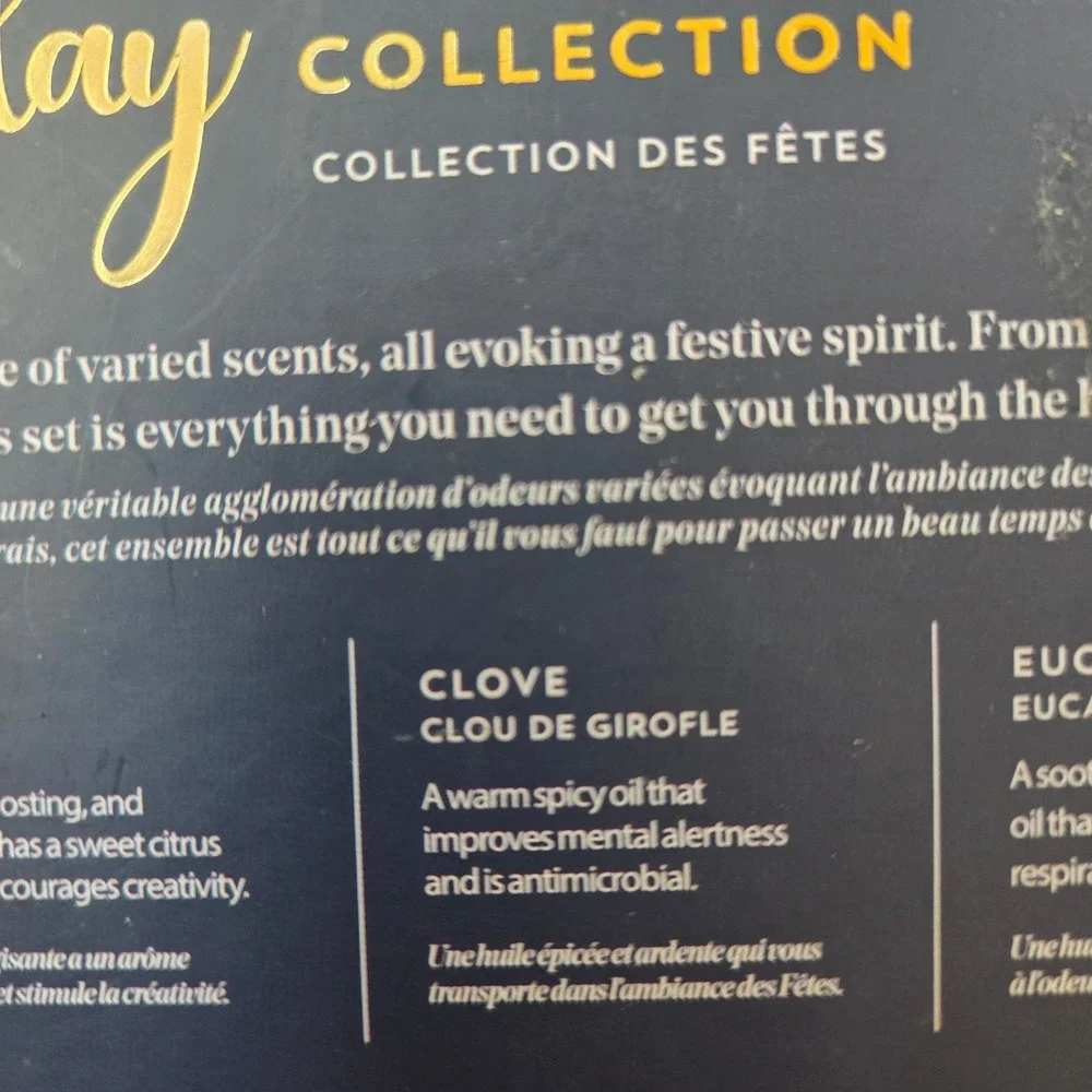 Woolzies Holiday Collection Essential Oil Set Joy Orange Clove Eucalyptus 4 Pack